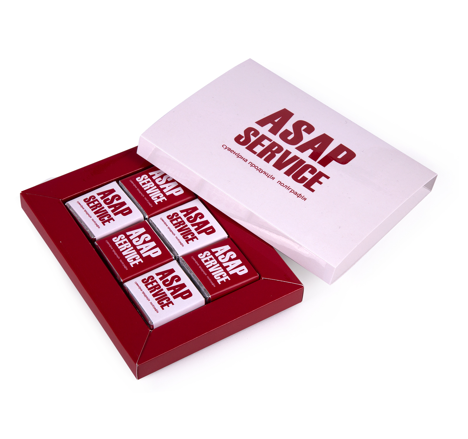 Шоколадний набір "Пенал" з логотипом 30 г.