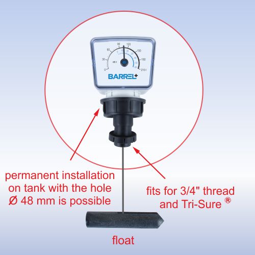 Поплавок в бочку для визначення рівня мастила BO-BARREL