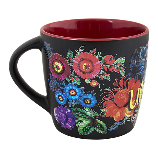 Чашка керамічна Петриківський розпис