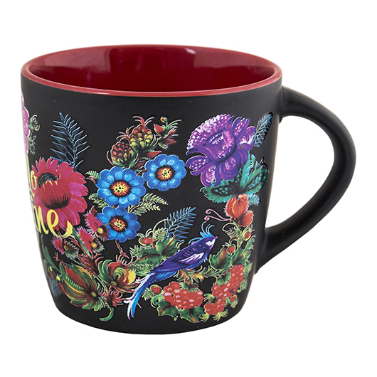 Чашка керамічна Петриківський розпис