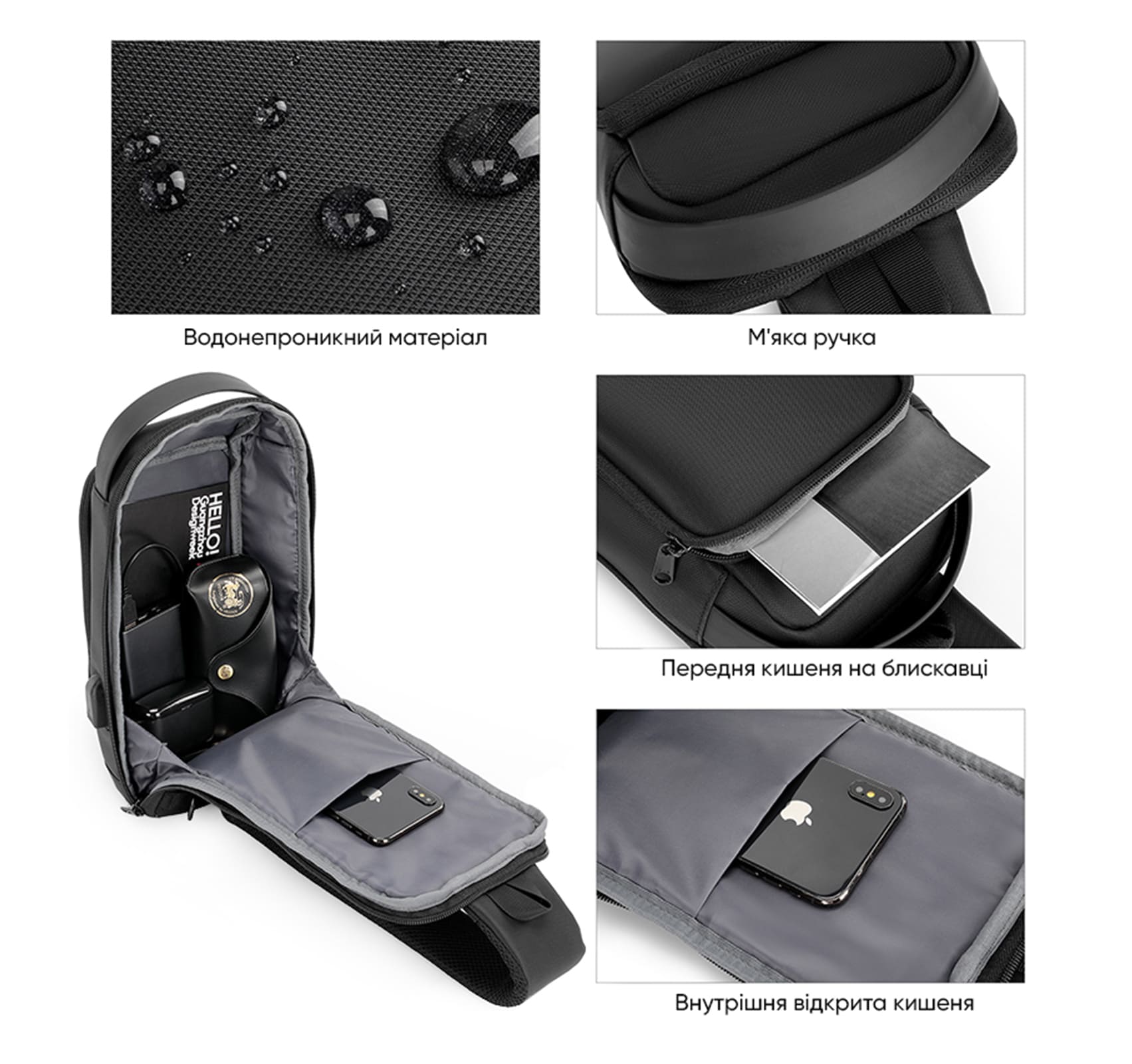 Рюкзак на одне плече T-4043