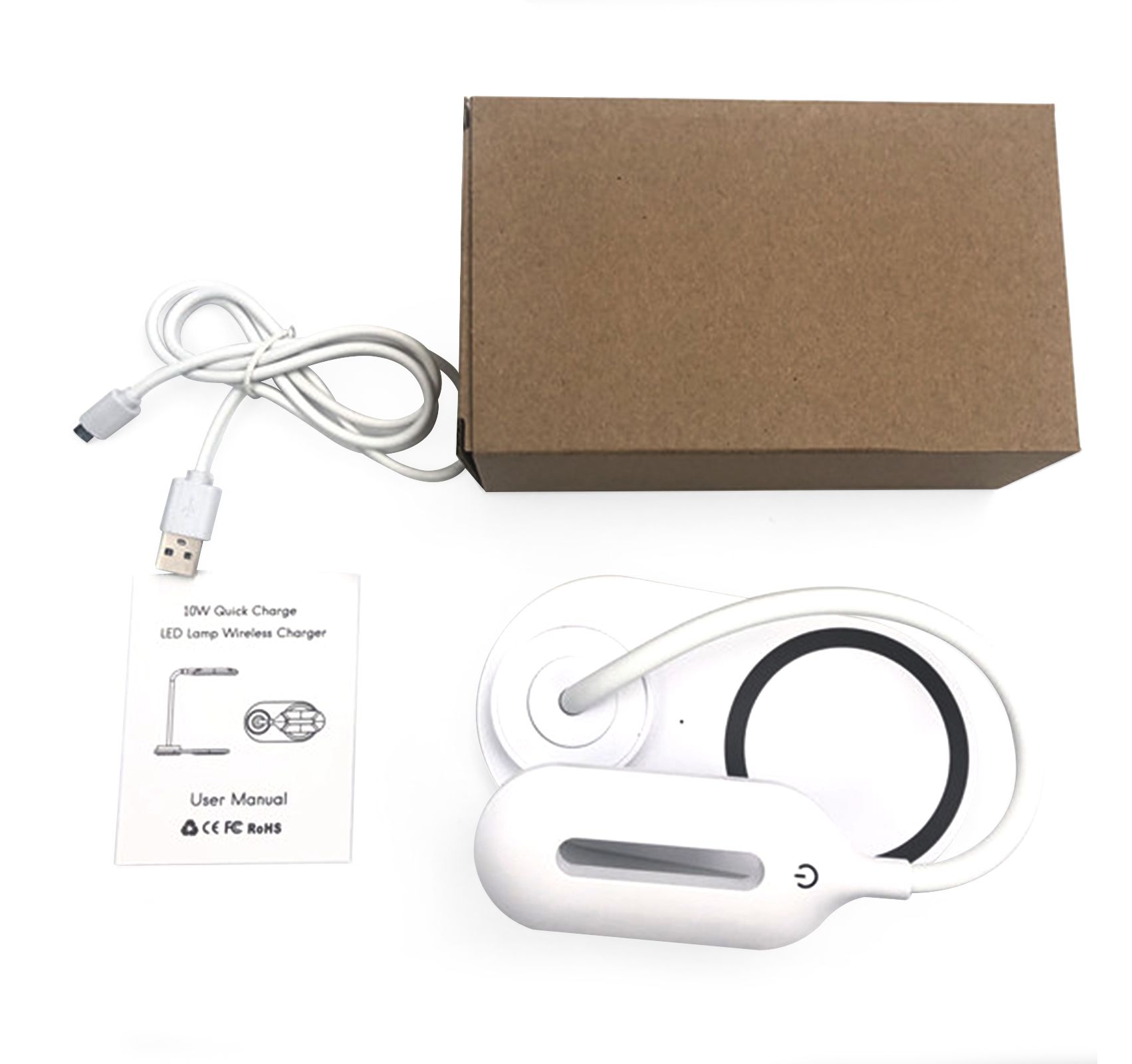 Лампа з бездротовою зарядкою T-8027