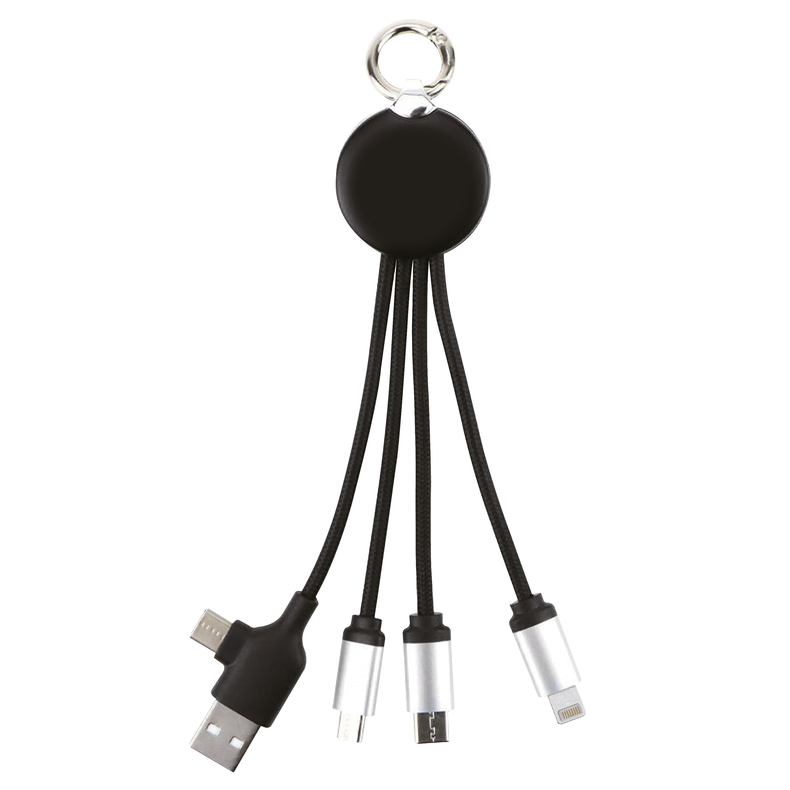 Зарядний кабель 3в1 з підсвідкою Т-8073