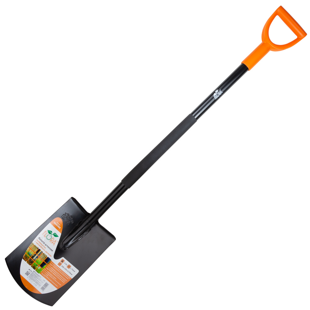 Лопата штикова прямокутна з металевою ручкою SI-5045404