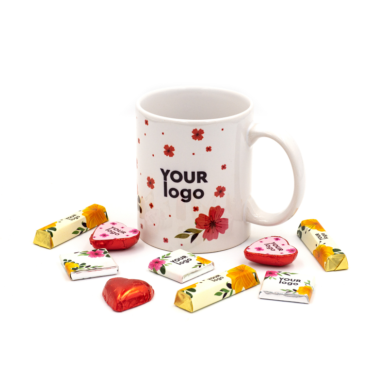 Подарунковий набір з логотипом (75, 75, 66,5 г) "Чашка" RL-6.4.004
