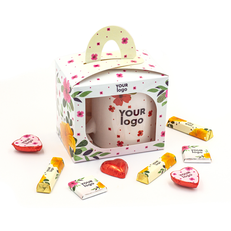 Подарунковий набір з логотипом (75, 75, 66,5 г) "Чашка" RL-6.4.004