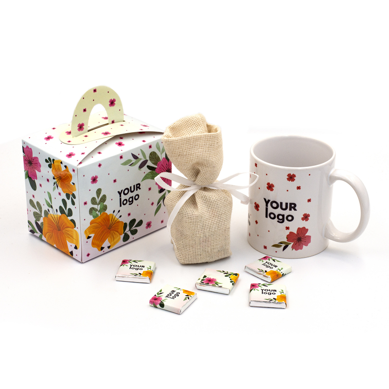 Подарунковий набір з логотипом (75, 75, 66,5 г) "Чашка" RL-6.4.004