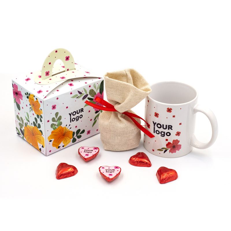 Подарунковий набір з логотипом (75, 75, 66,5 г) "Чашка" RL-6.4.004