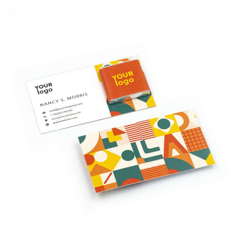 Візитка з брендованим шоколадом 4 г RL-6.6.013