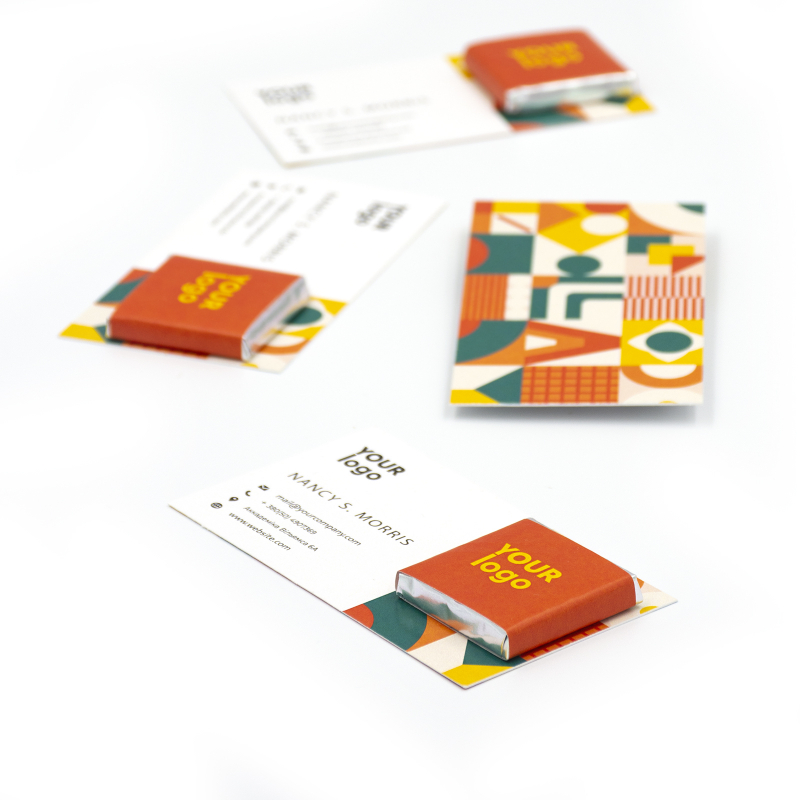 Візитка з брендованим шоколадом 4 г RL-6.6.013