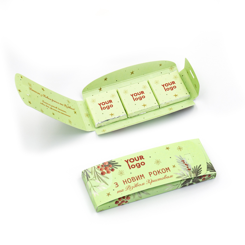 Шоколадний набір "Конверт" з логотипом 15 г.