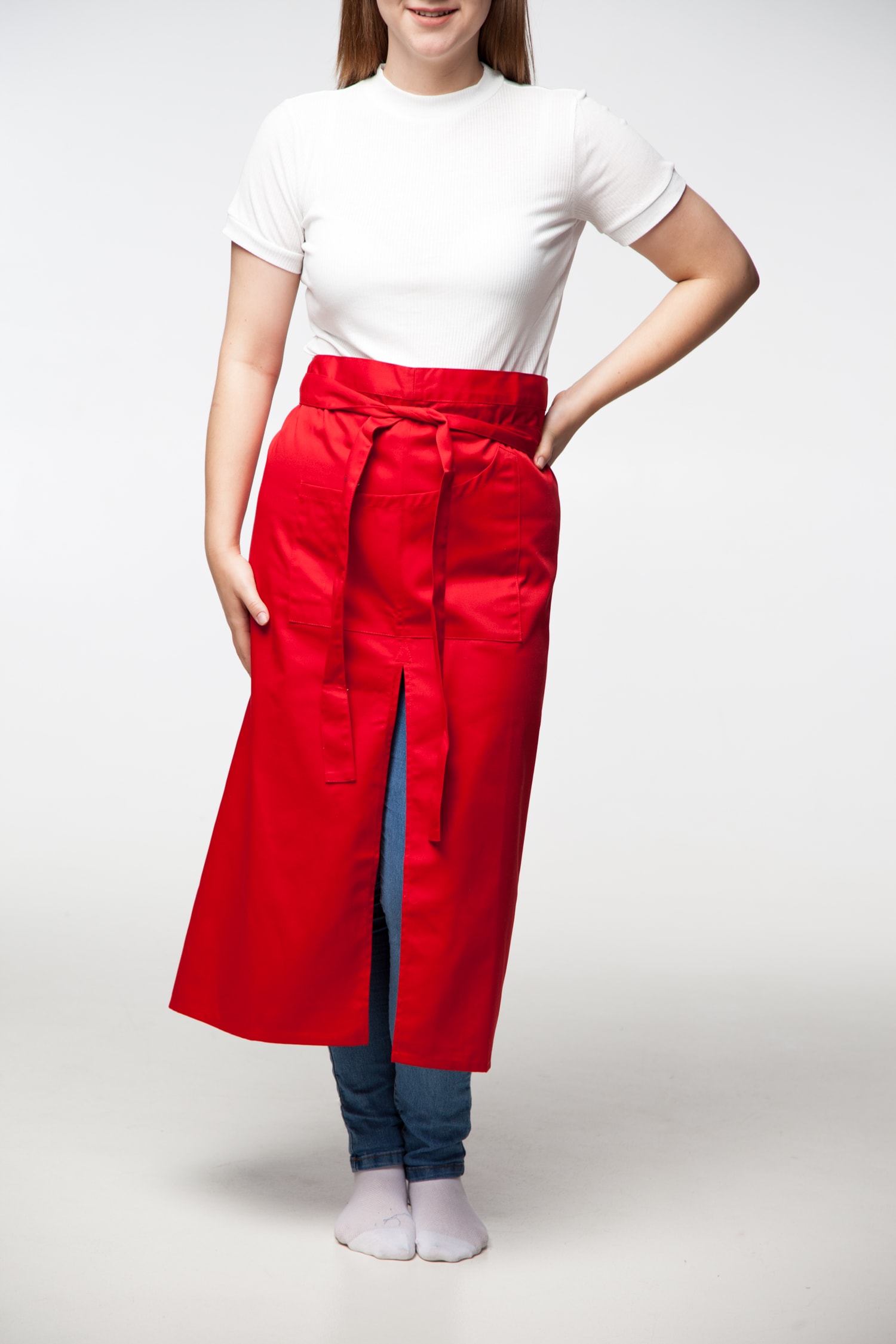 Фартух з розрізом та кишенями TR-1607