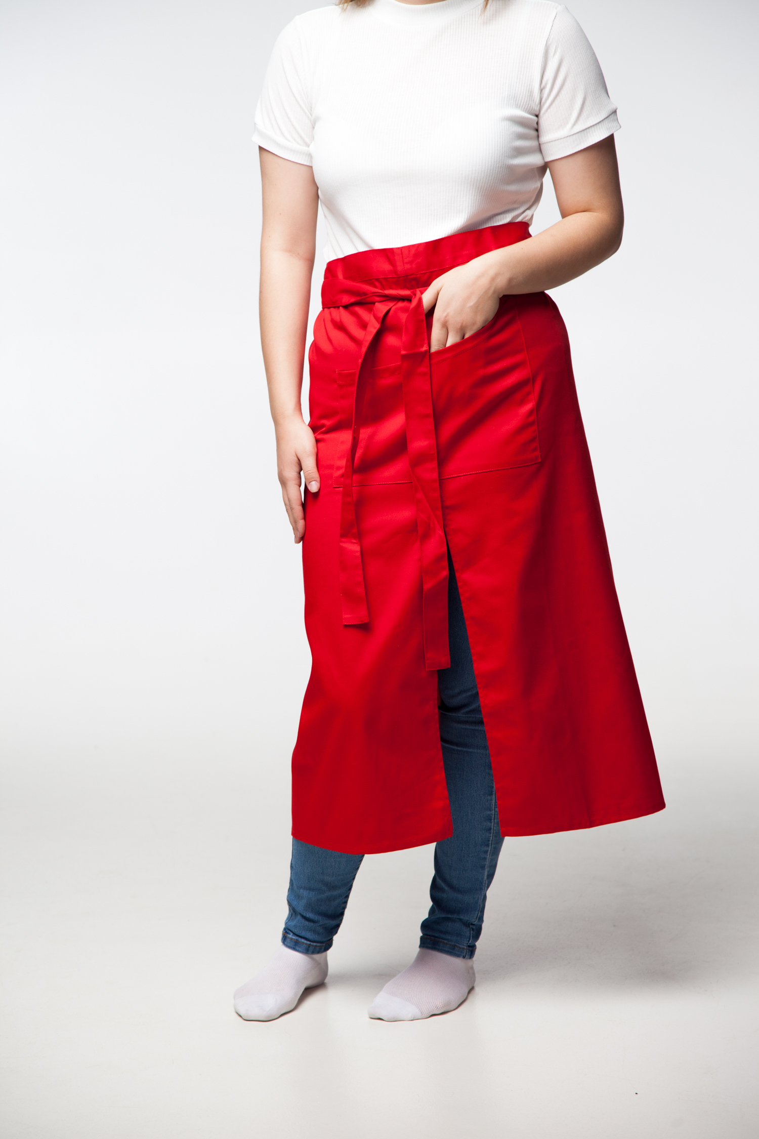 Фартух з розрізом та кишенями TR-1607