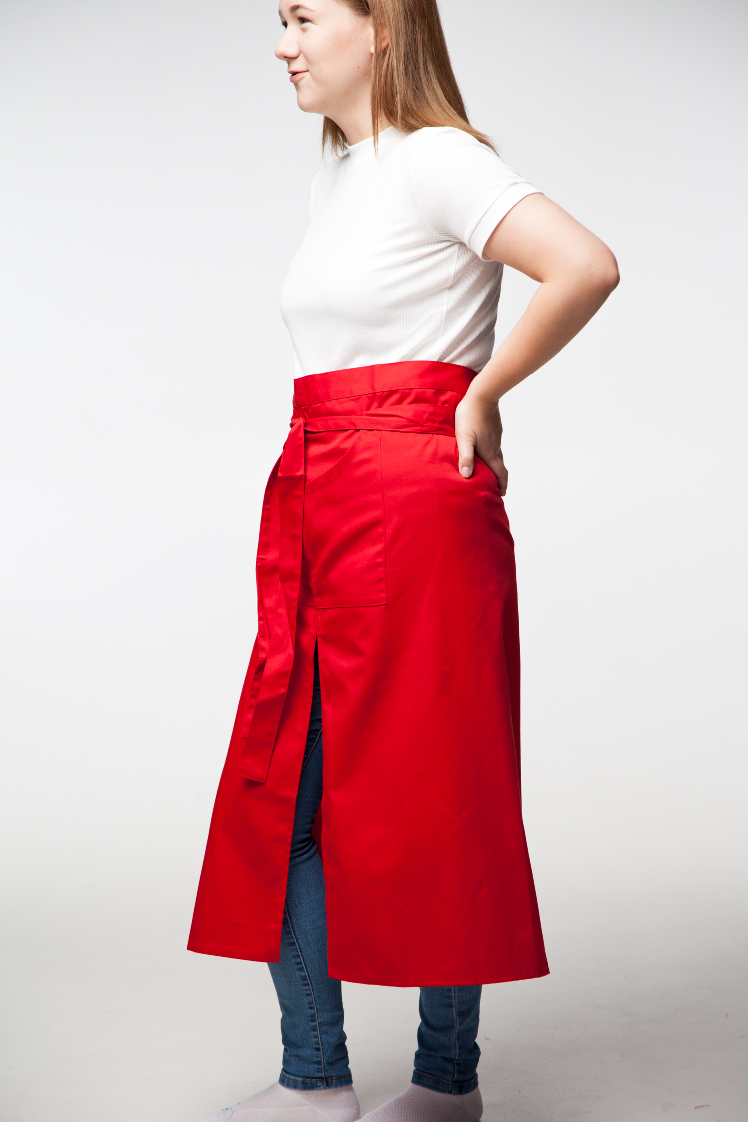 Фартух з розрізом та кишенями TR-1607