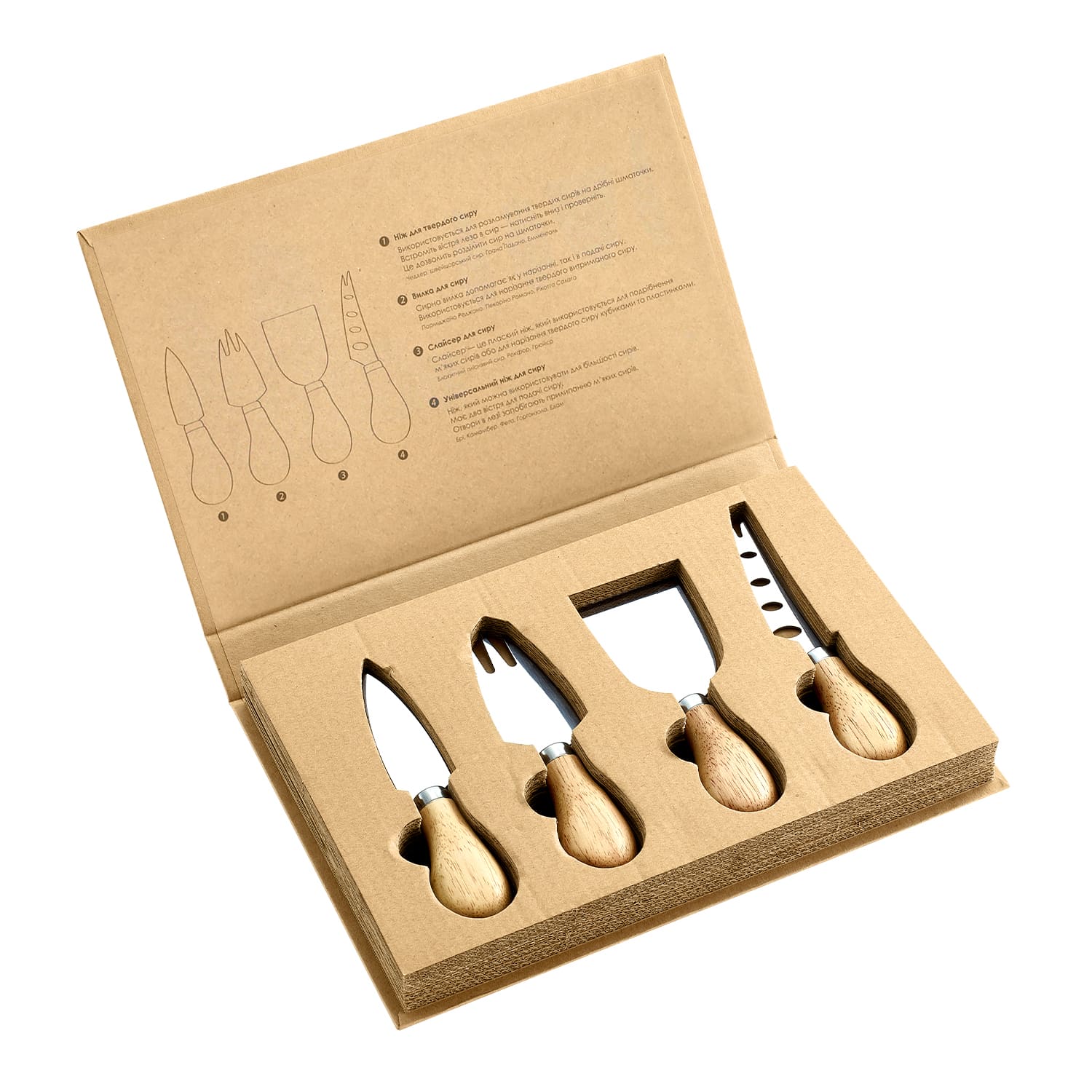 Набір ножів для сиру T-5710