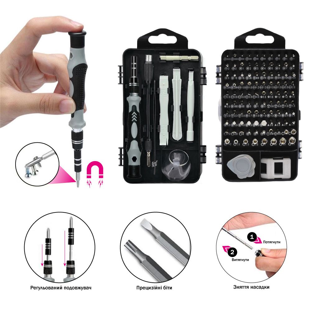 Набір презиційних викруток 117в1 B-100031119