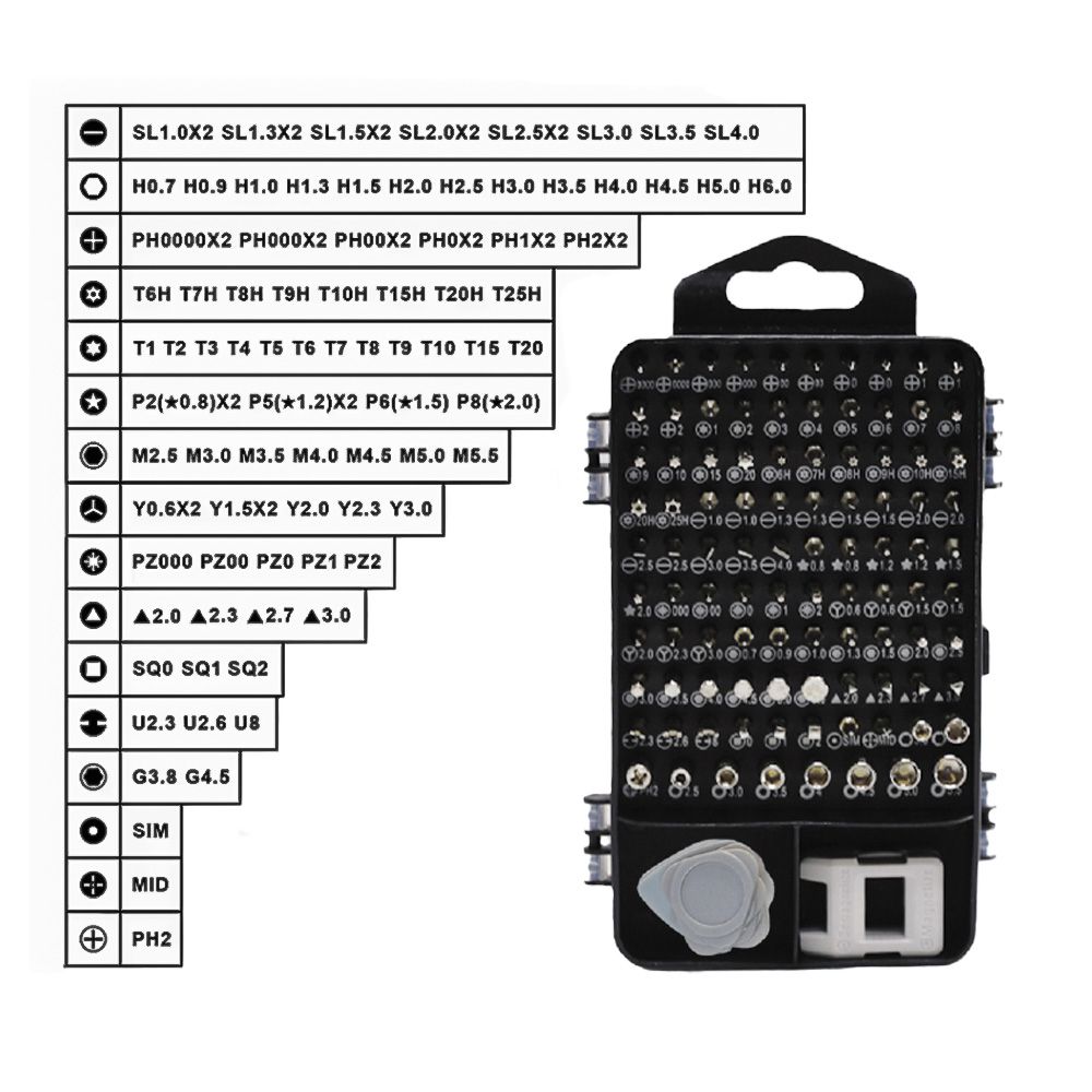 Набір презиційних викруток 117в1 B-100031119