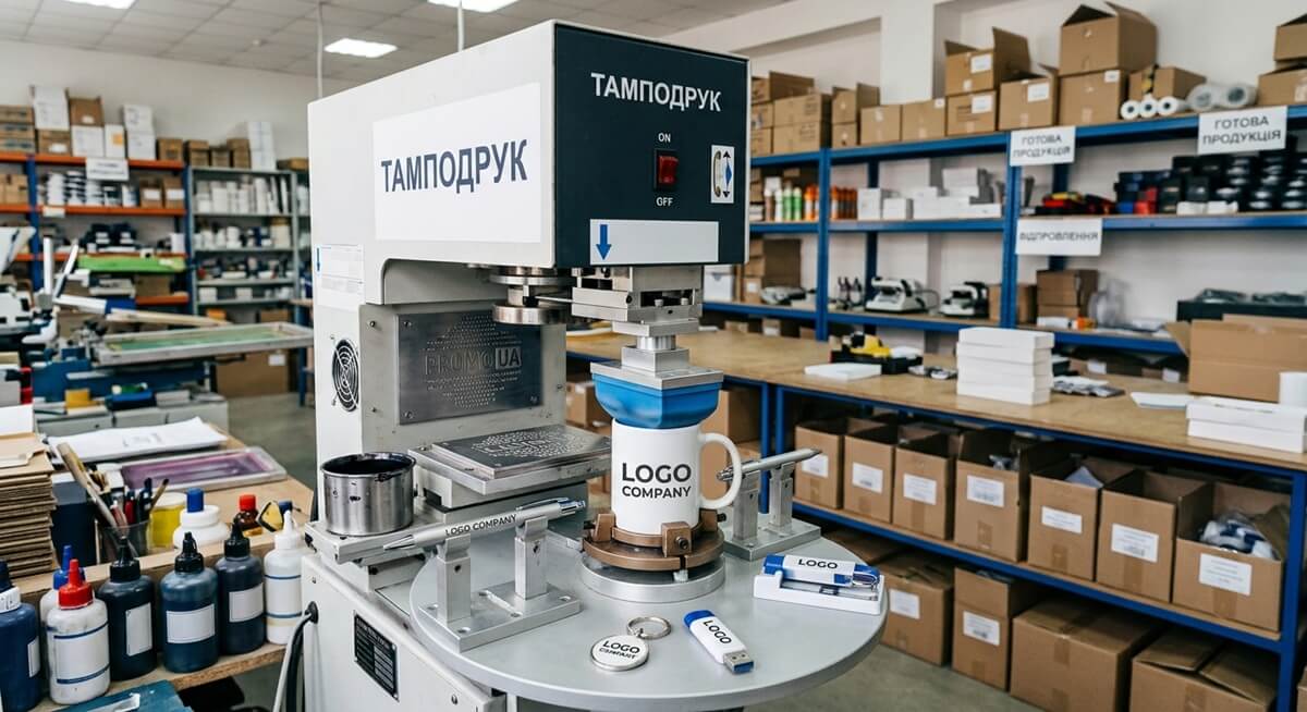 Тамподрук: ефективна технологія брендування сувенірної продукції